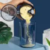 Nueva versión coreana bocadillos creativos almacenamiento pajita tazas para adultos con escala niños anti-caída portátil taza de plástico 300ML details Picture